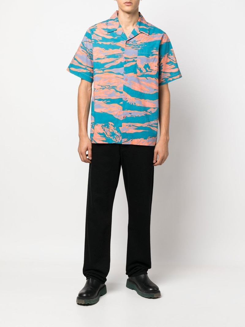 MAHARISHI graphic-print camp-collar shirt outlook