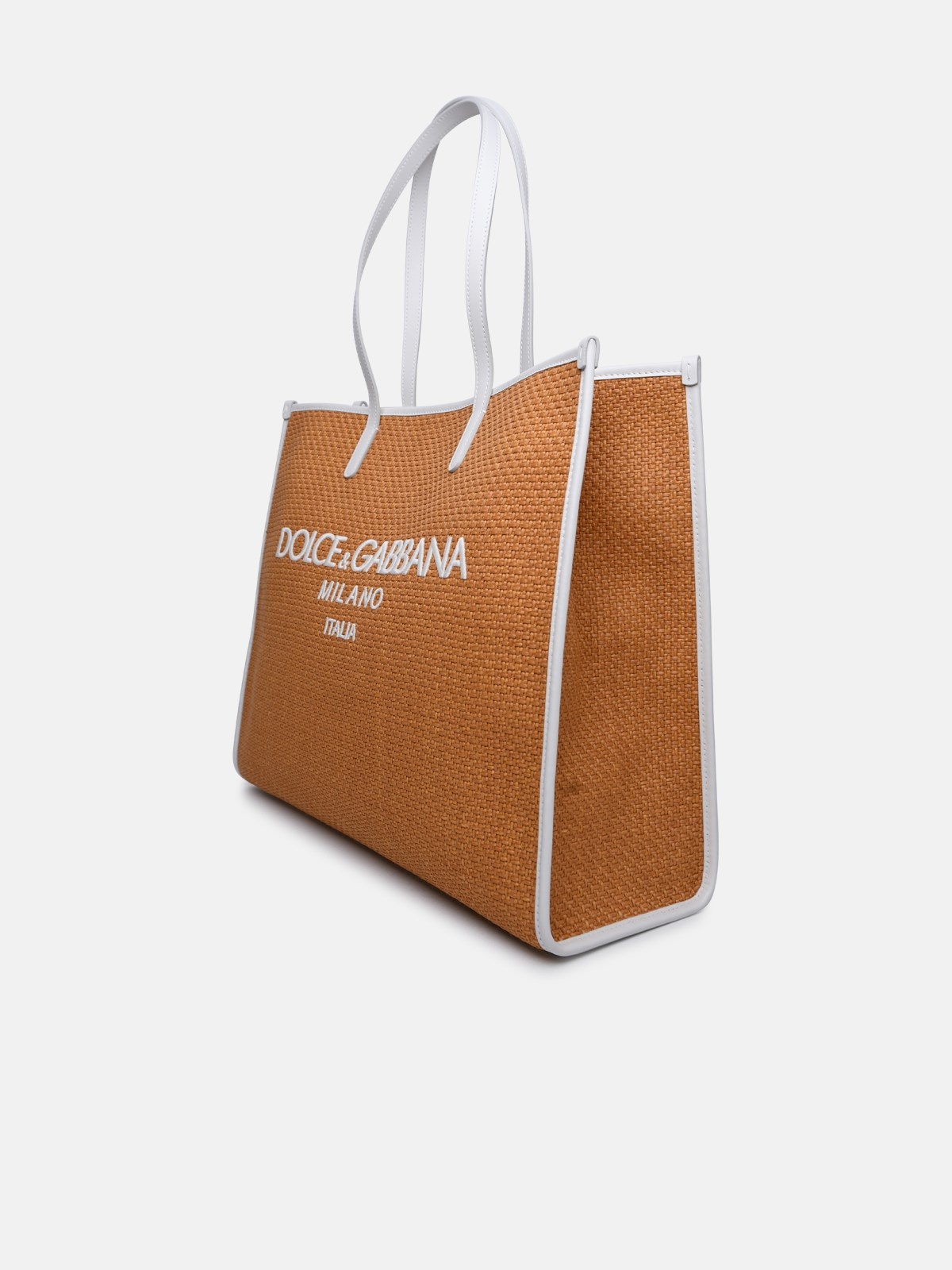 LARGE SHOPPING BAG IN BEIGE COTTON BLEND - 2