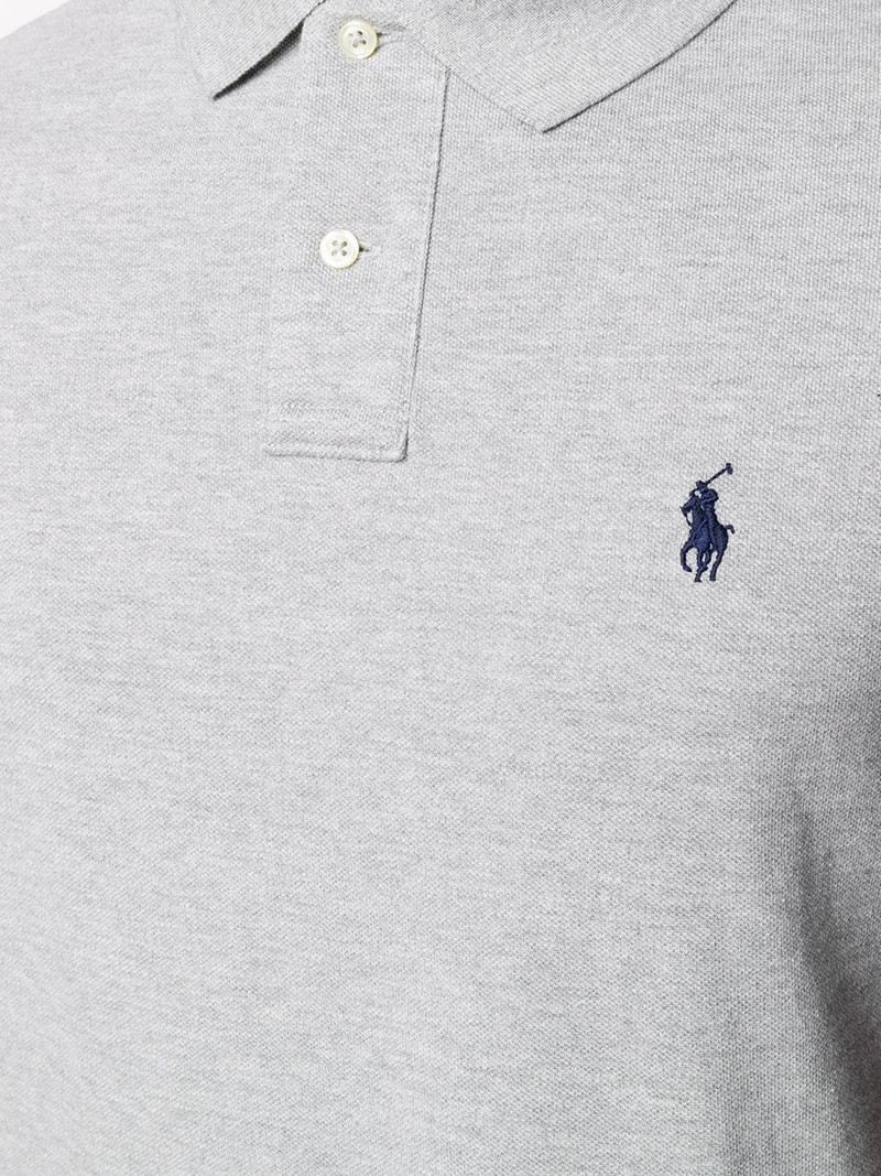 short sleeve embroidered logo polo shirt 5