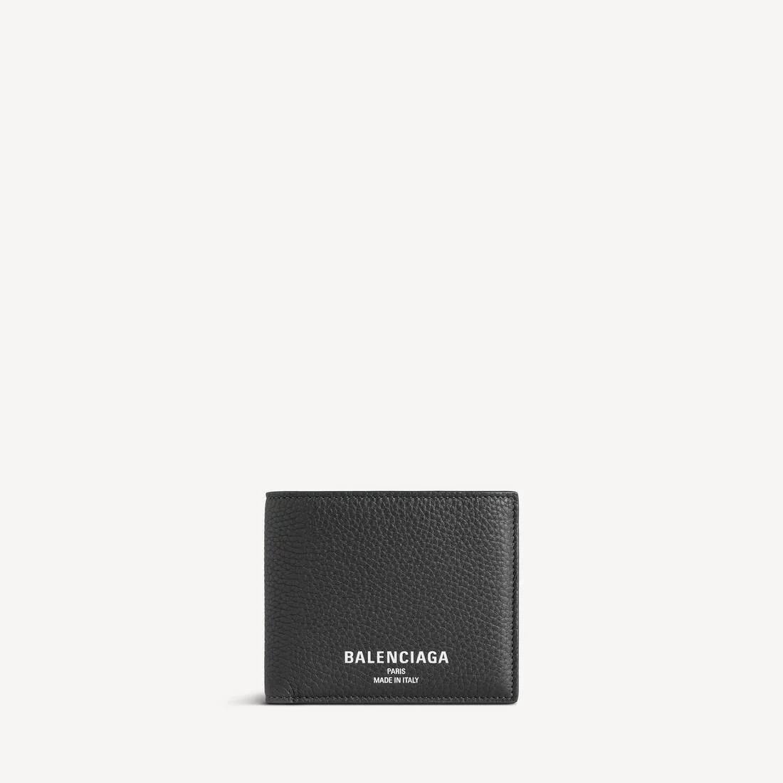 Men's Credit Square Folded Wallet in Black - 1