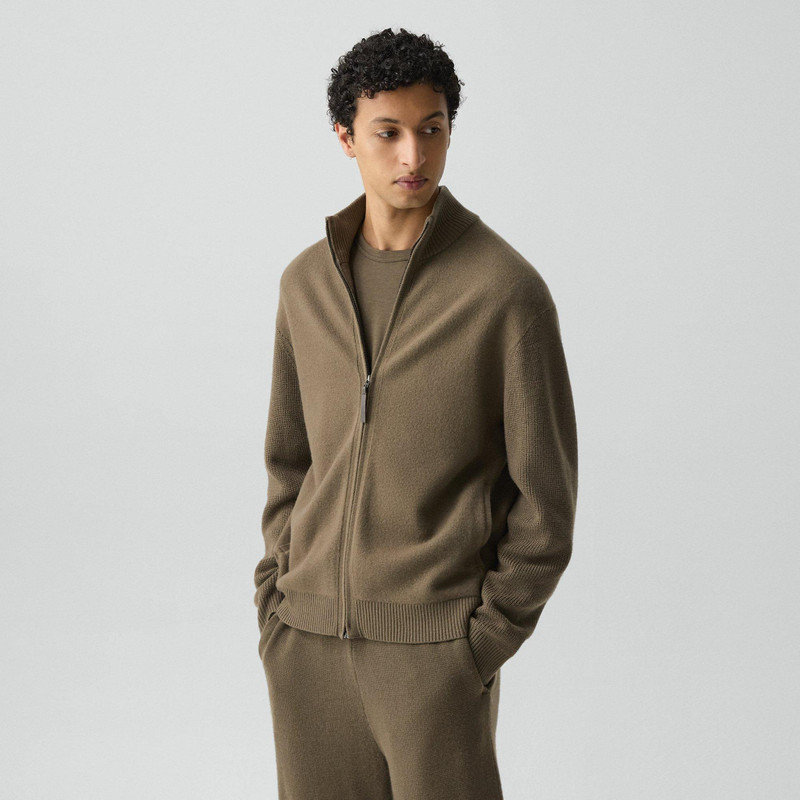 Turtleneck Cardigan in Boiled Wool 3
