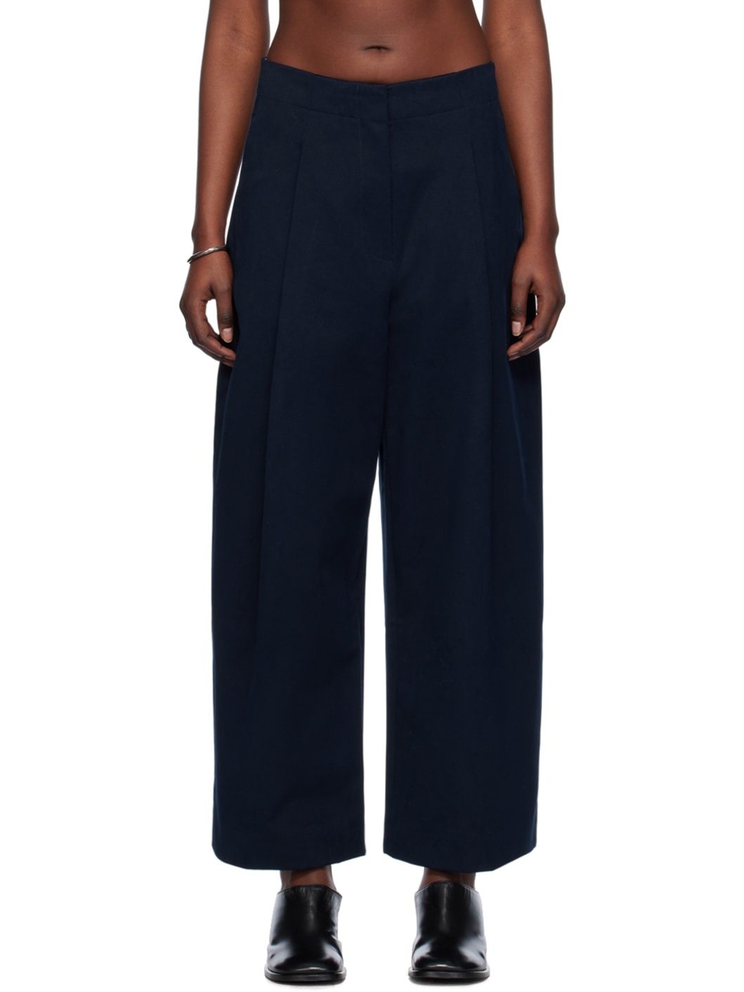 Navy Dordoni Trousers - 1