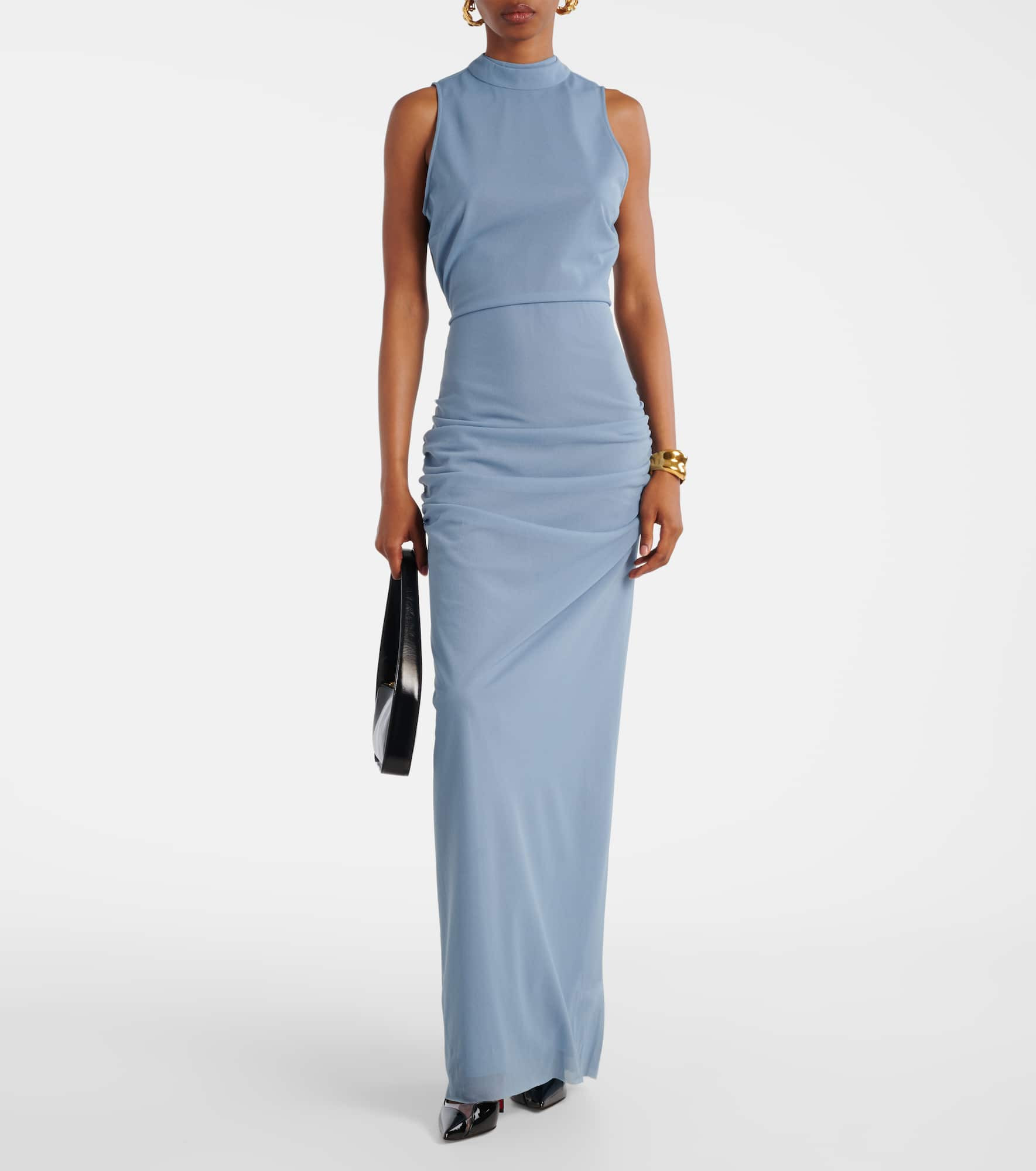 Ruby open-back semi-sheer cocktail dress - 2