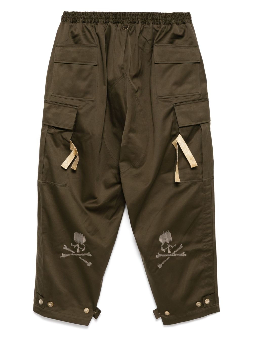 embroidered logo trousers - 2