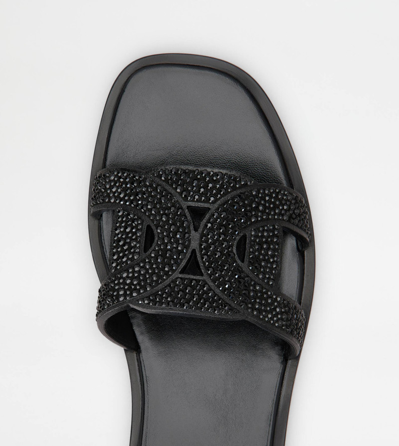KATE SANDALS IN SUEDE - BLACK 3