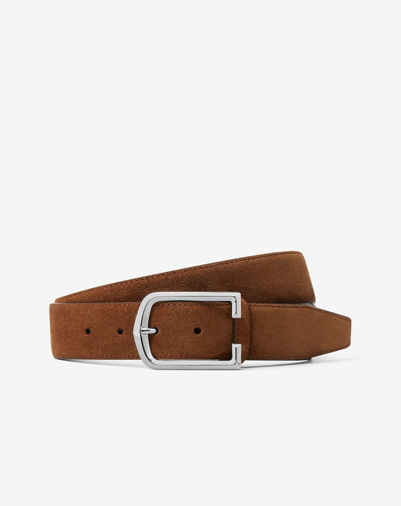 Dark brown suede belt 1