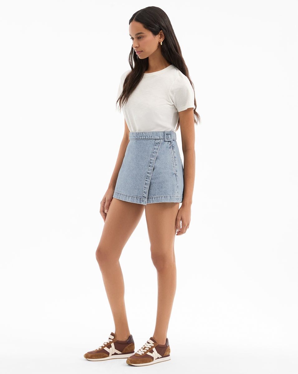DIAZ DENIM SKORT - 4