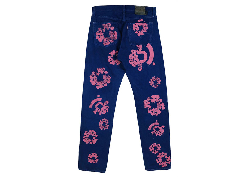 DENIM TEARS Denim Tears Bstroy Tears 501 Jean Bright Blue outlook