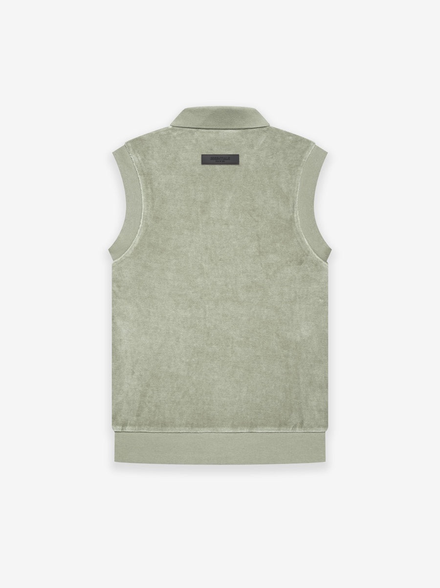 VELOUR SLEEVELESS POLO - 2