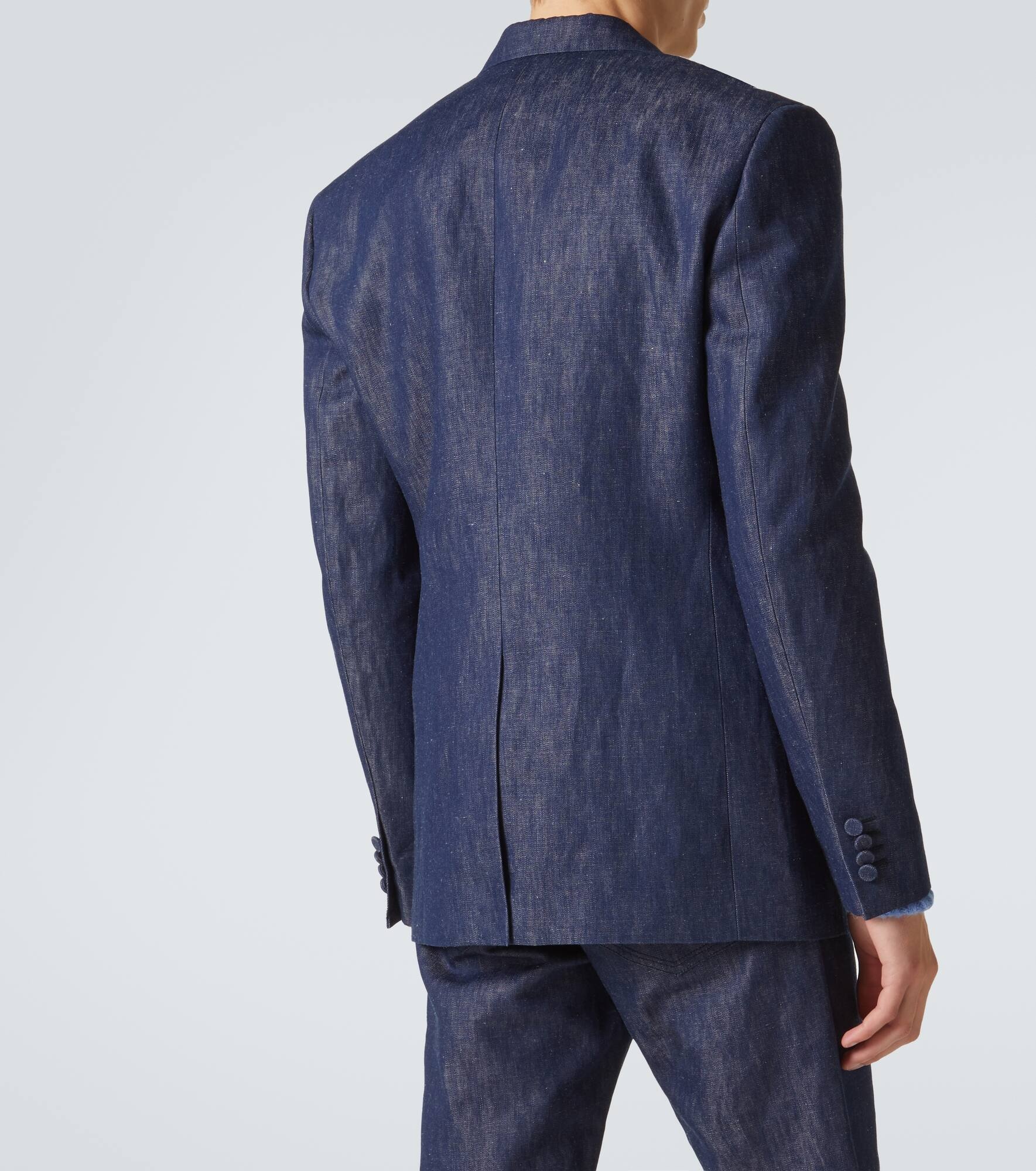 Cotton and linen blazer - 4