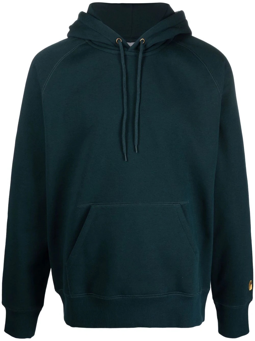 logo drawstring hoodie - 1