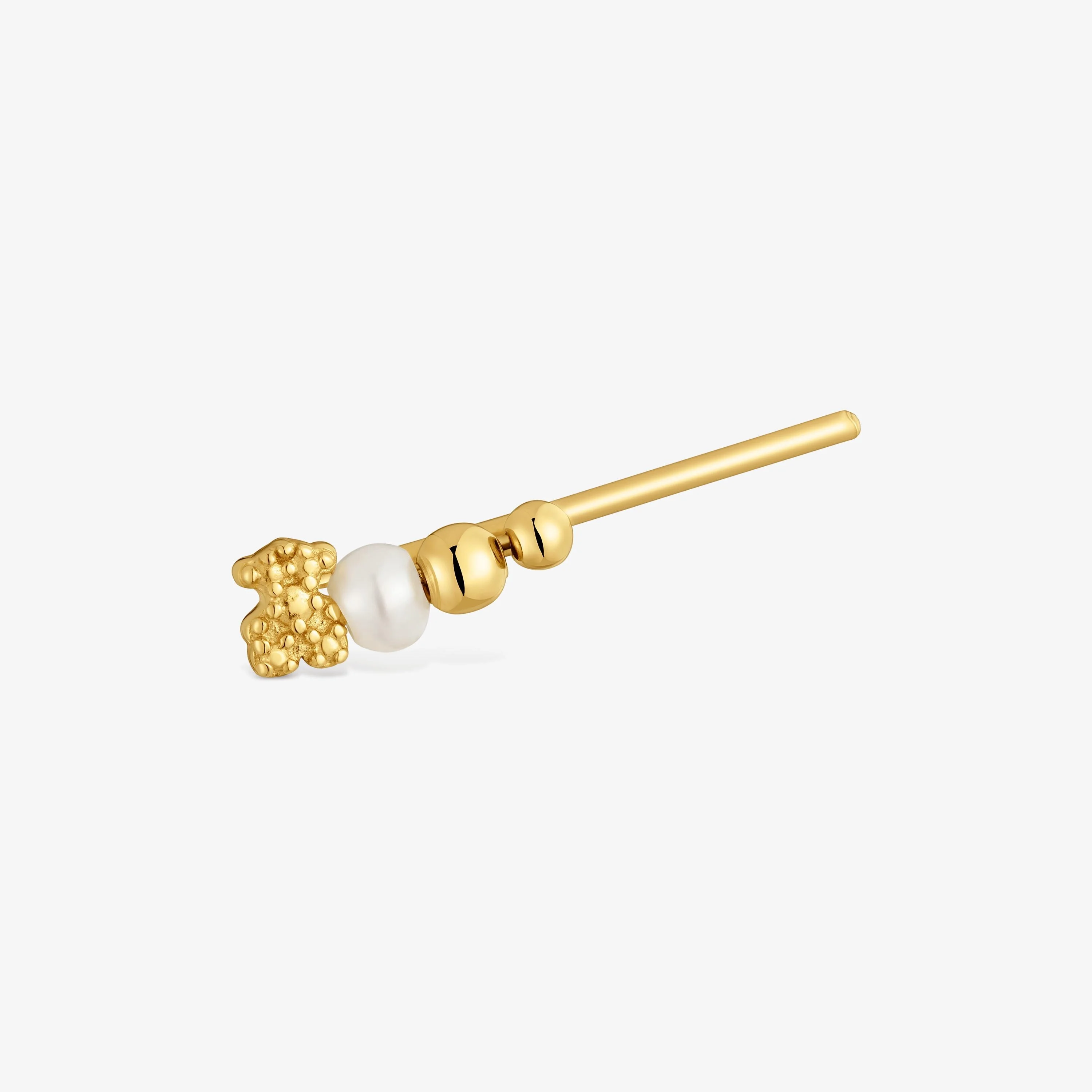 Climber Earring with 18K gold vermeil and cultured pearl TOUS Grain - 1