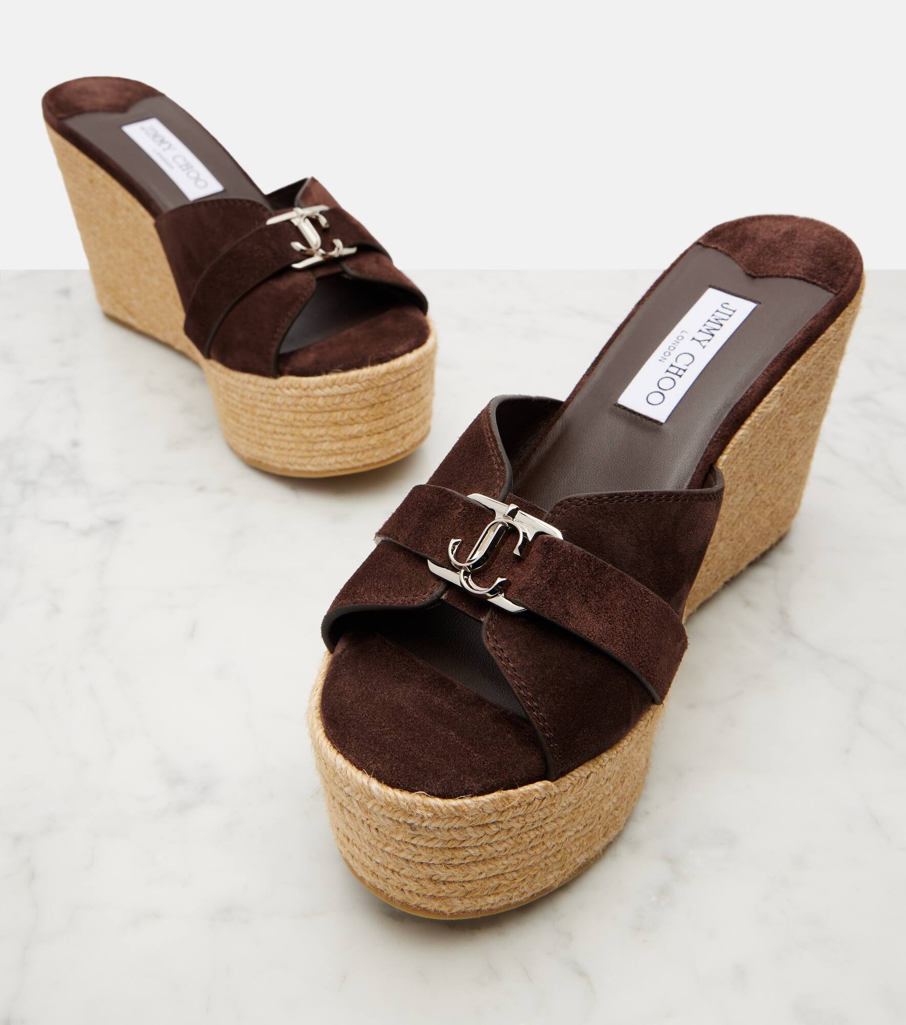 Leda 100 suede espadrille wedges - 5