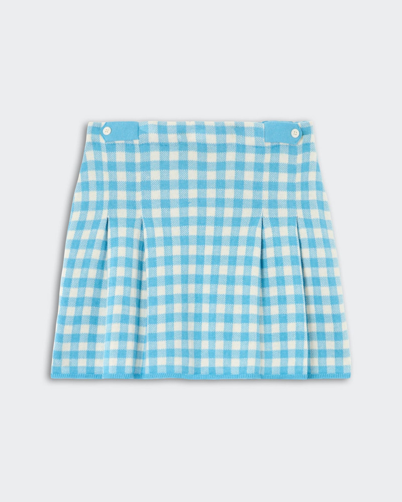 Gingham Pleated Skirt 1