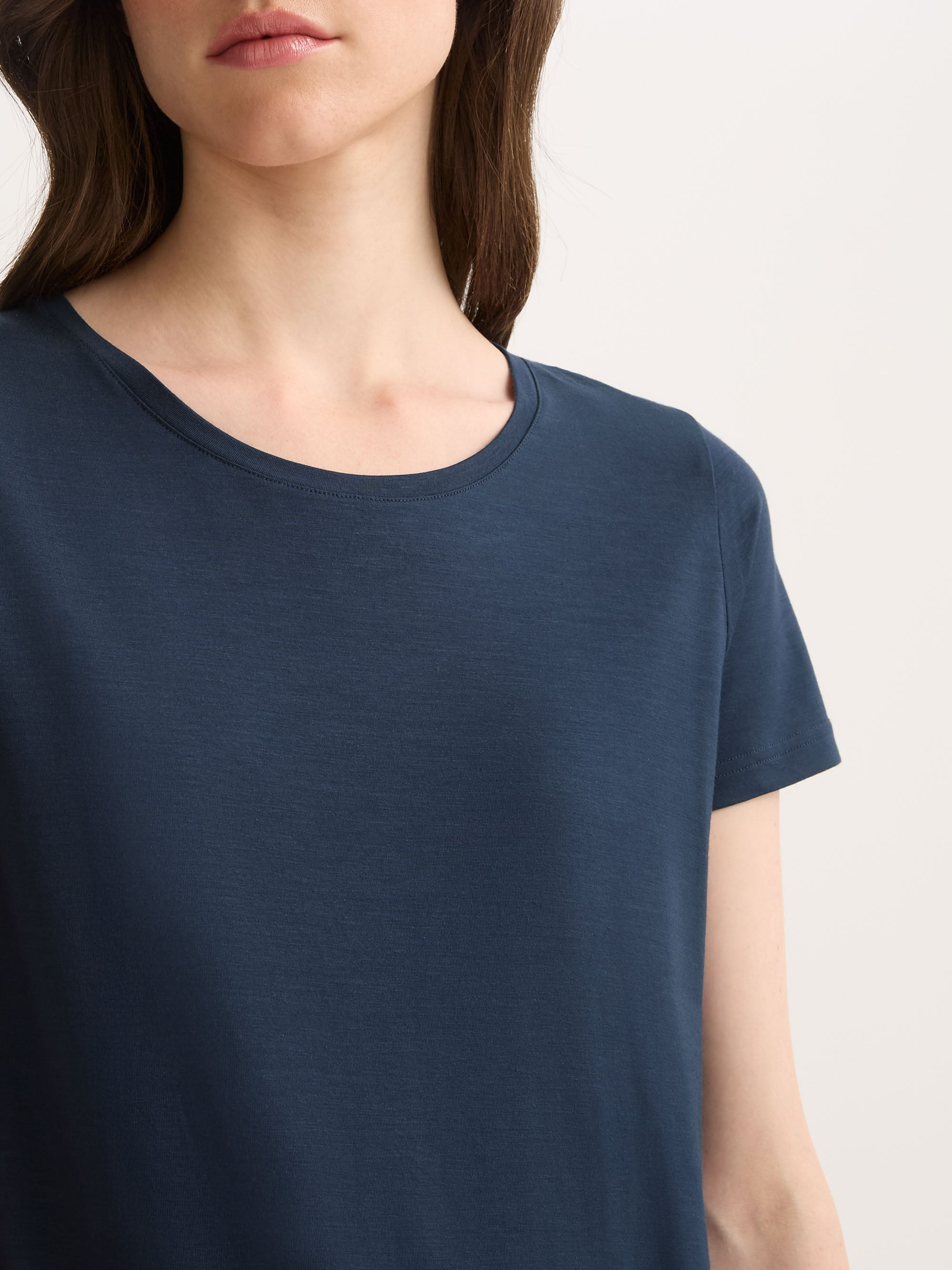 Women's T-Shirt Lara Micro Modal Stretch Navy - 5