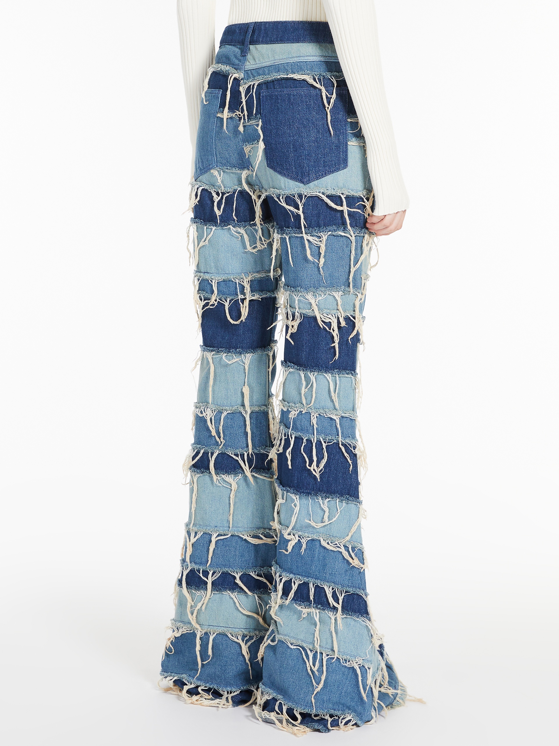 GUELFI Flared patchwork jeans - 4