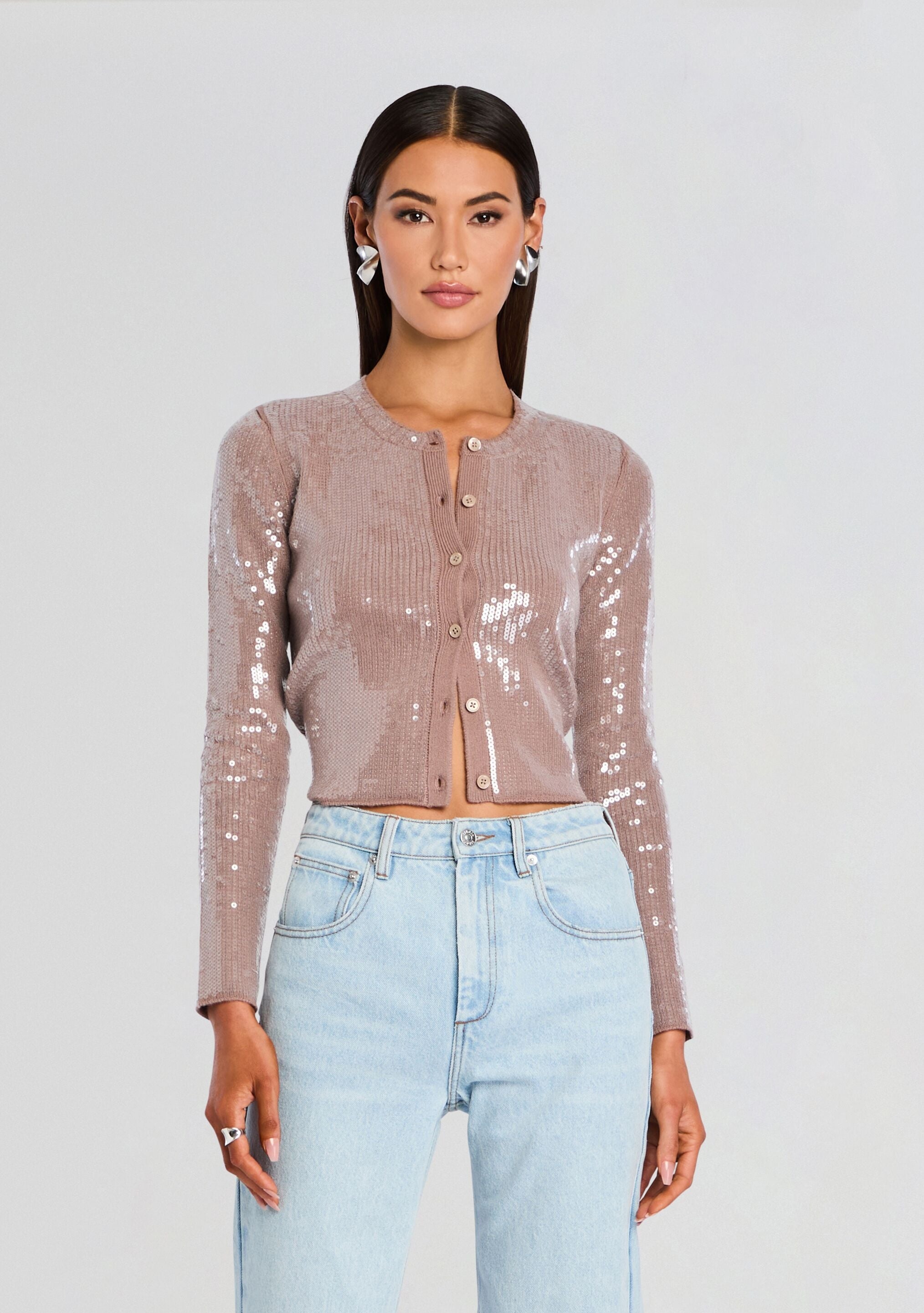 ANNAMARIE SEQUIN KNIT CARDIGAN - 1