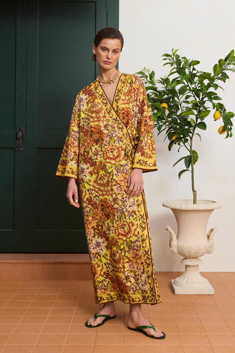 ALÉMAIS Heatwave Wrap Midi Dress outlook