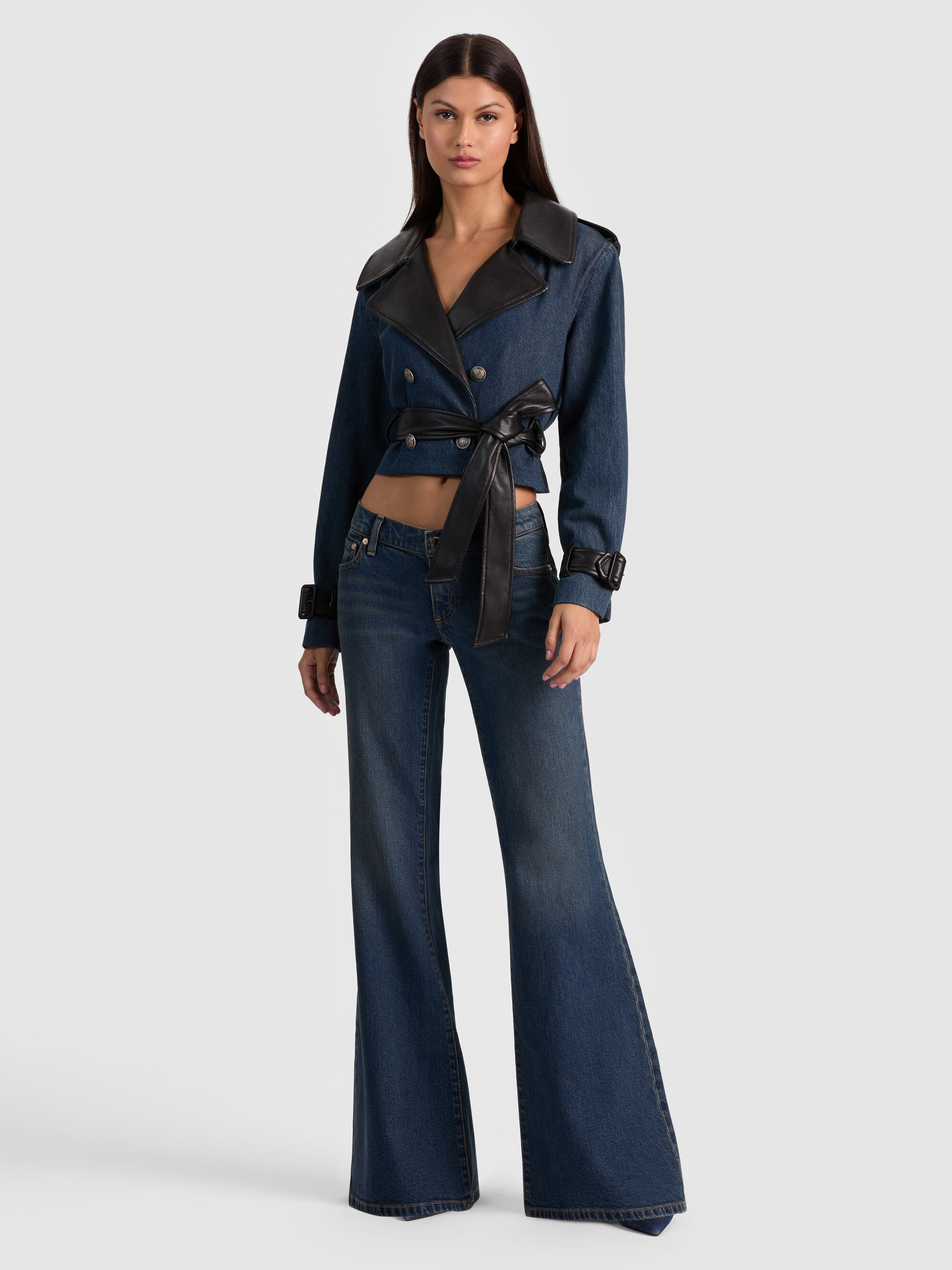 KEITH CROPPED DENIM TRENCH - 3