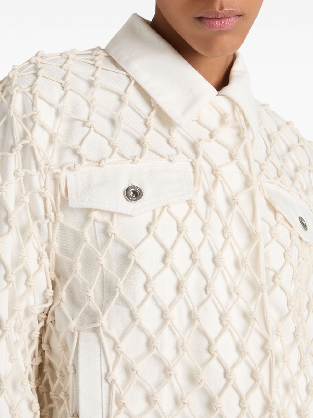 Weaving Inspried denim jacket - 4