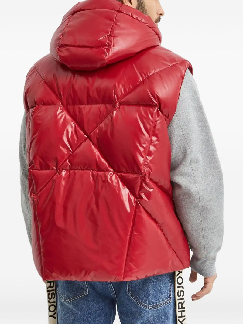 hooded zip-up puffer-design gilet 4