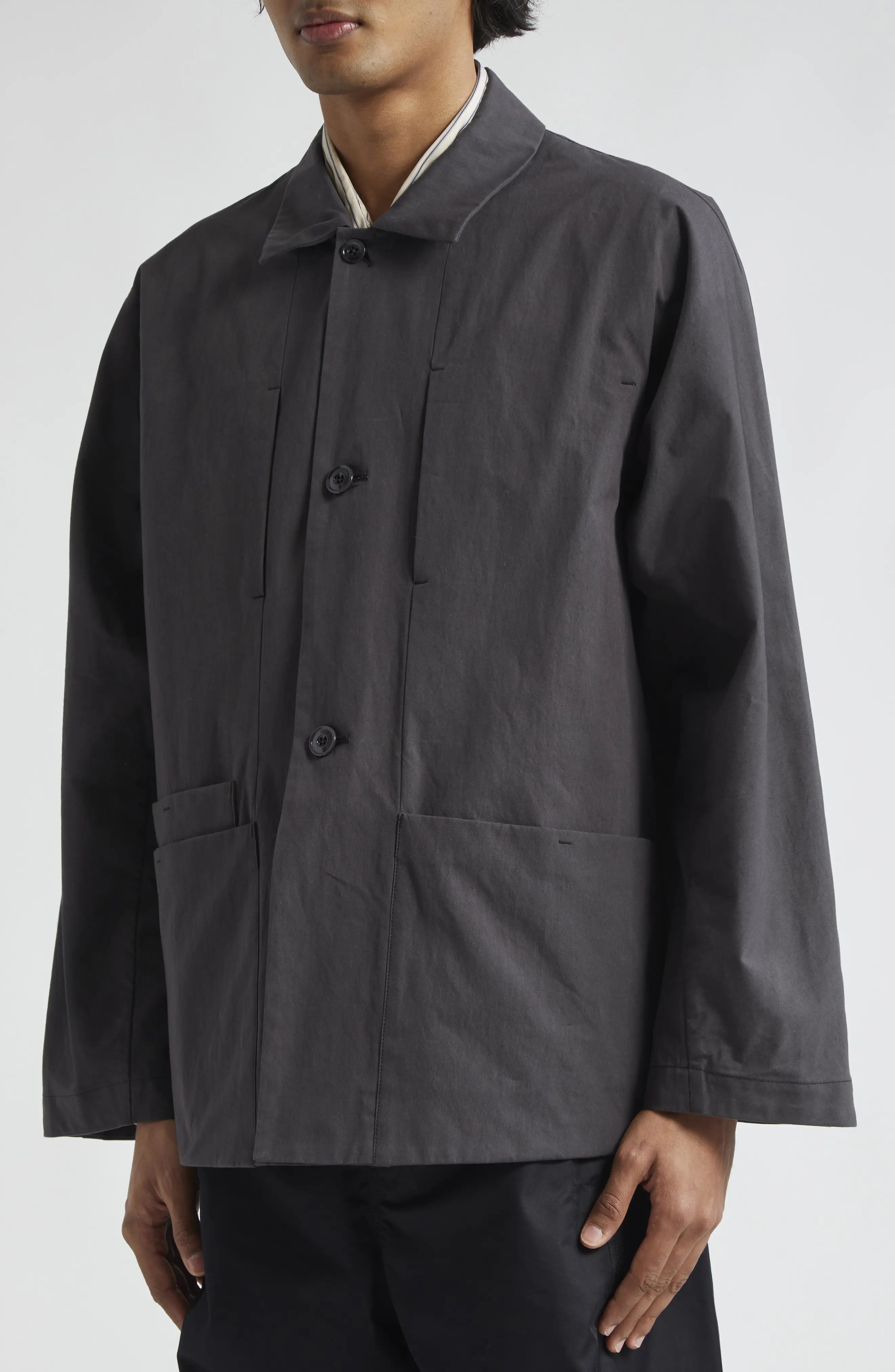 Lemaire Boxy Cotton Workwear Jacket | nordstrom | REVERSIBLE