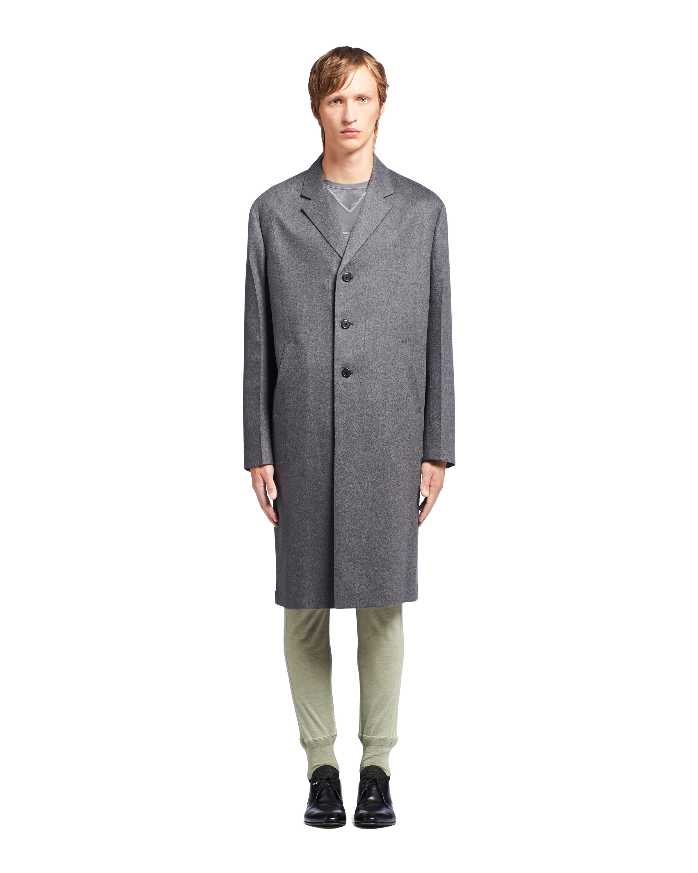 Single-breasted cashmere coat - 2