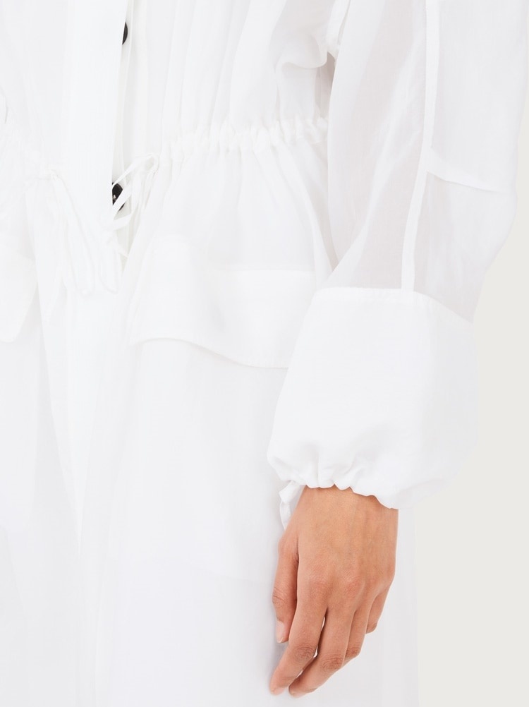 UNLINED ORGANZA TRENCH - 4