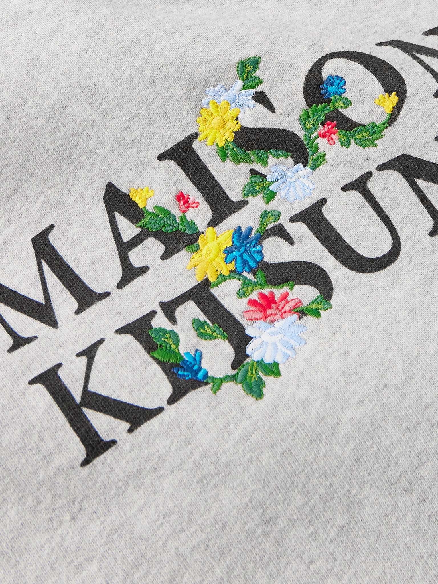 Embroidered Logo-Print Cotton-Jersey Hoodie - 5