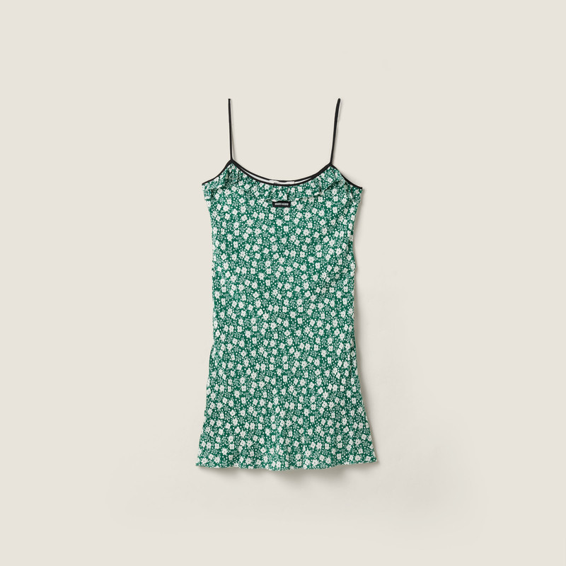 Crepe de chine mini-dress 1