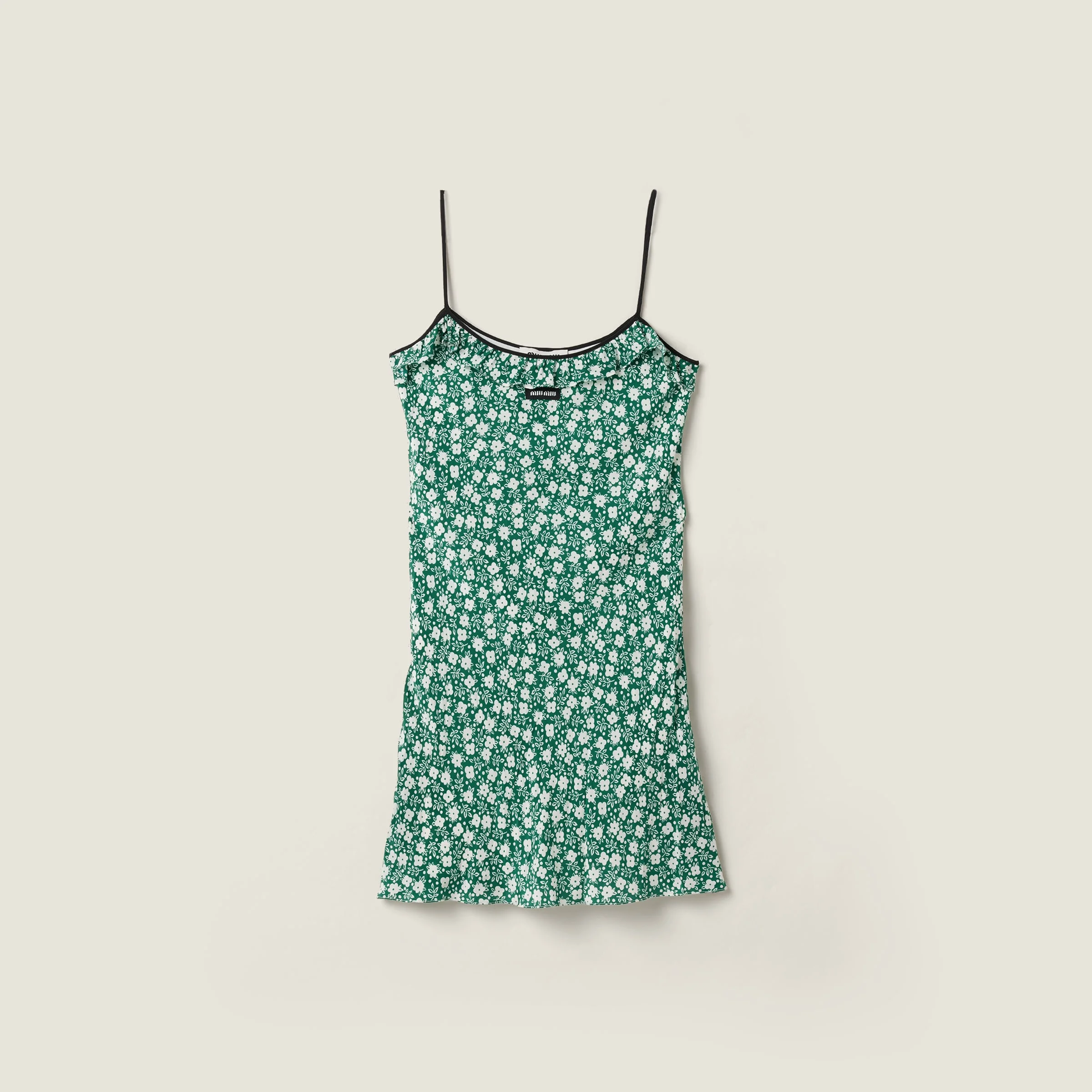 Crepe de chine mini-dress - 1