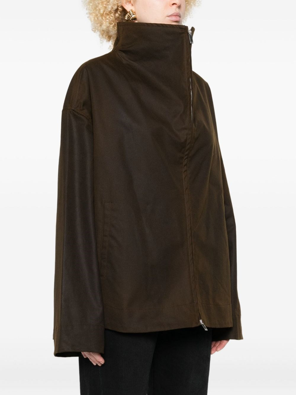 Organic cotton zipped jacket - 3
