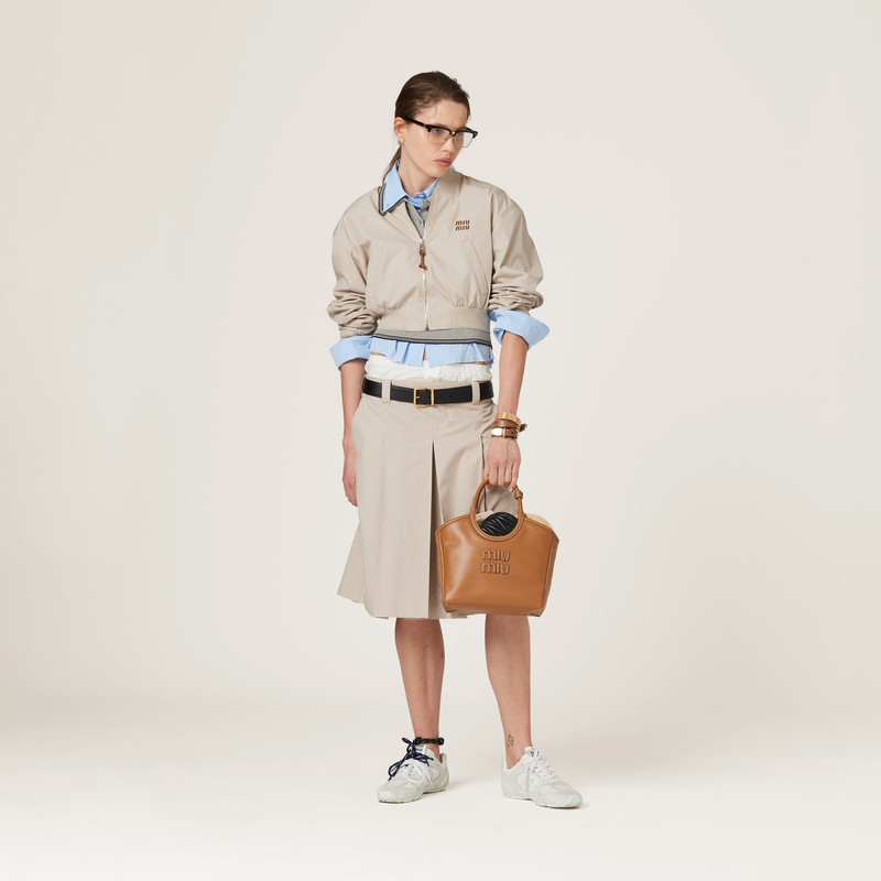 Miu Miu Panama cotton skirt outlook