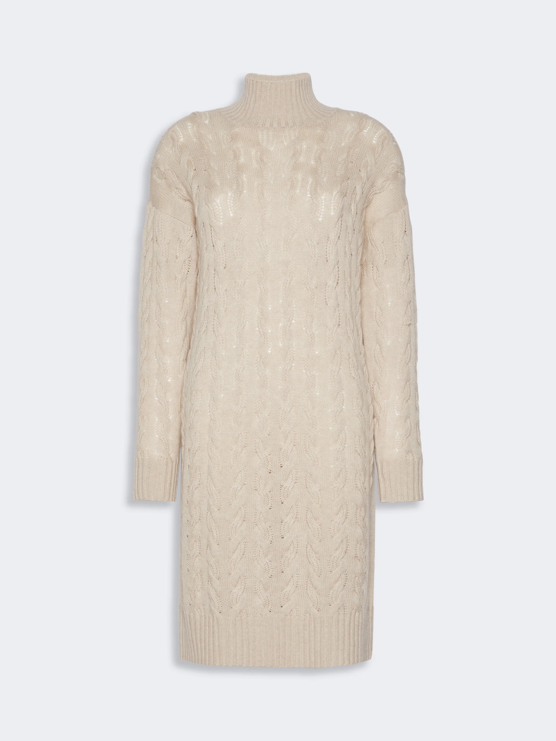 GRADO Relaxed-fit wool and cashmere yarn dress - BEIGE - 1