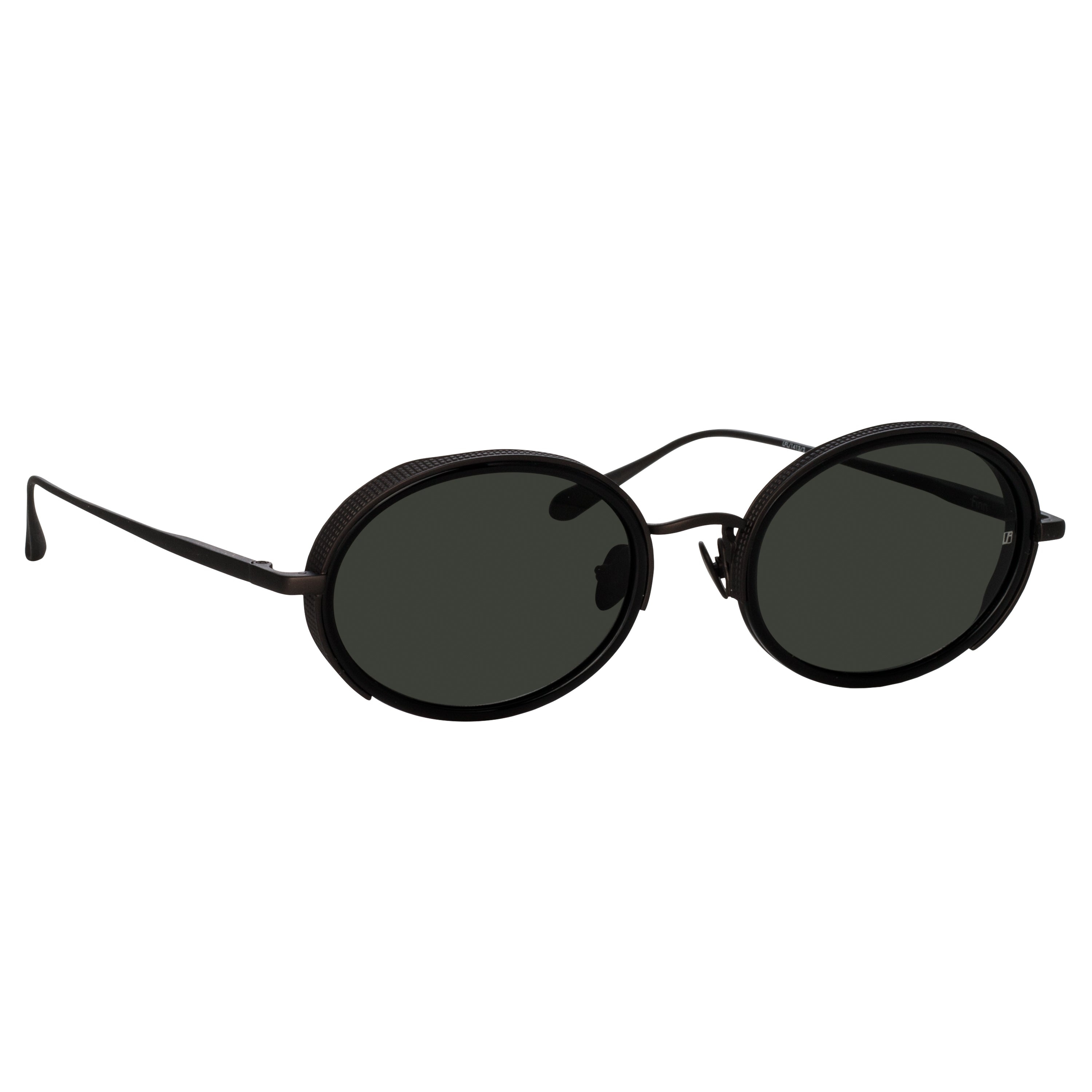 FINN OVAL SUNGLASSES IN NICKEL - 2