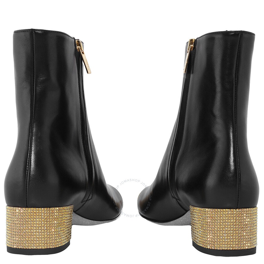 Rene Caovilla Bonnie 40 Leather Ankle Boots - 4