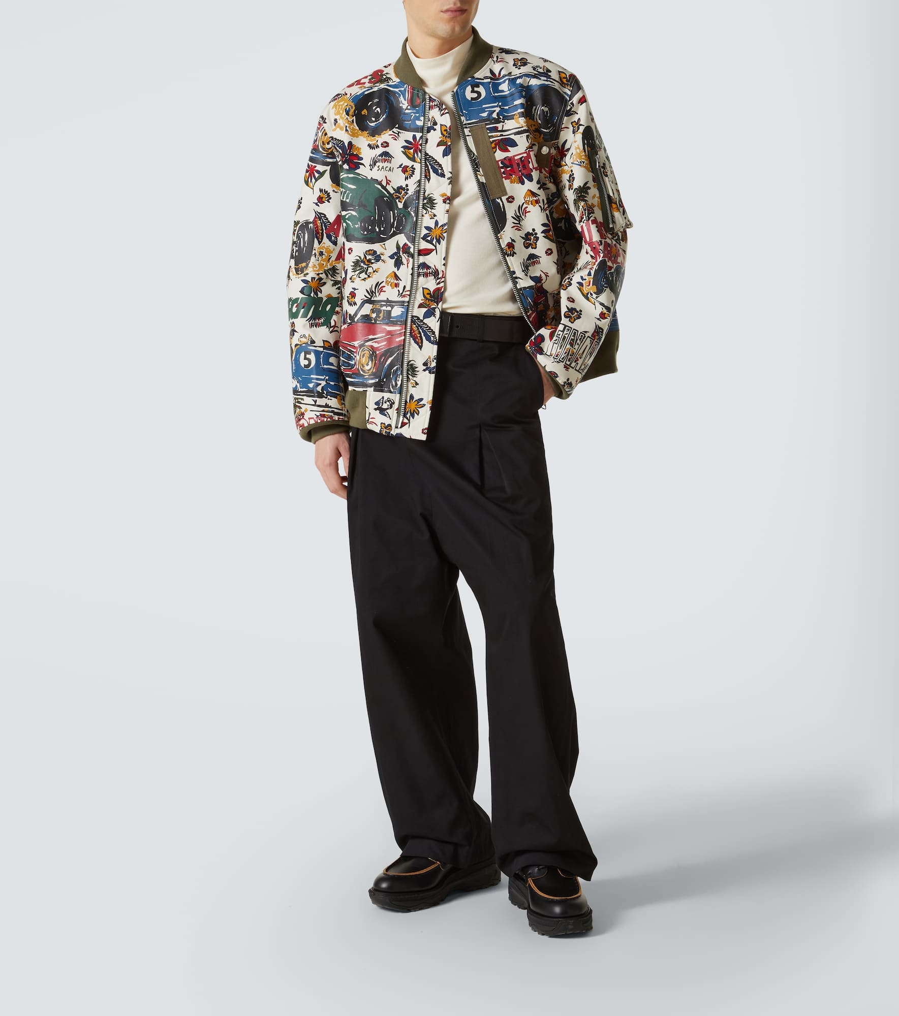 Printed cotton bomber jacket - 2