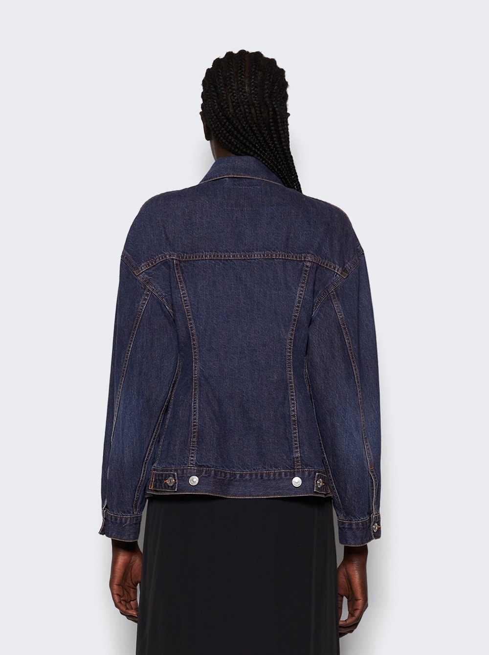 Hourglass Denim Jacket Dark Indigo - 5