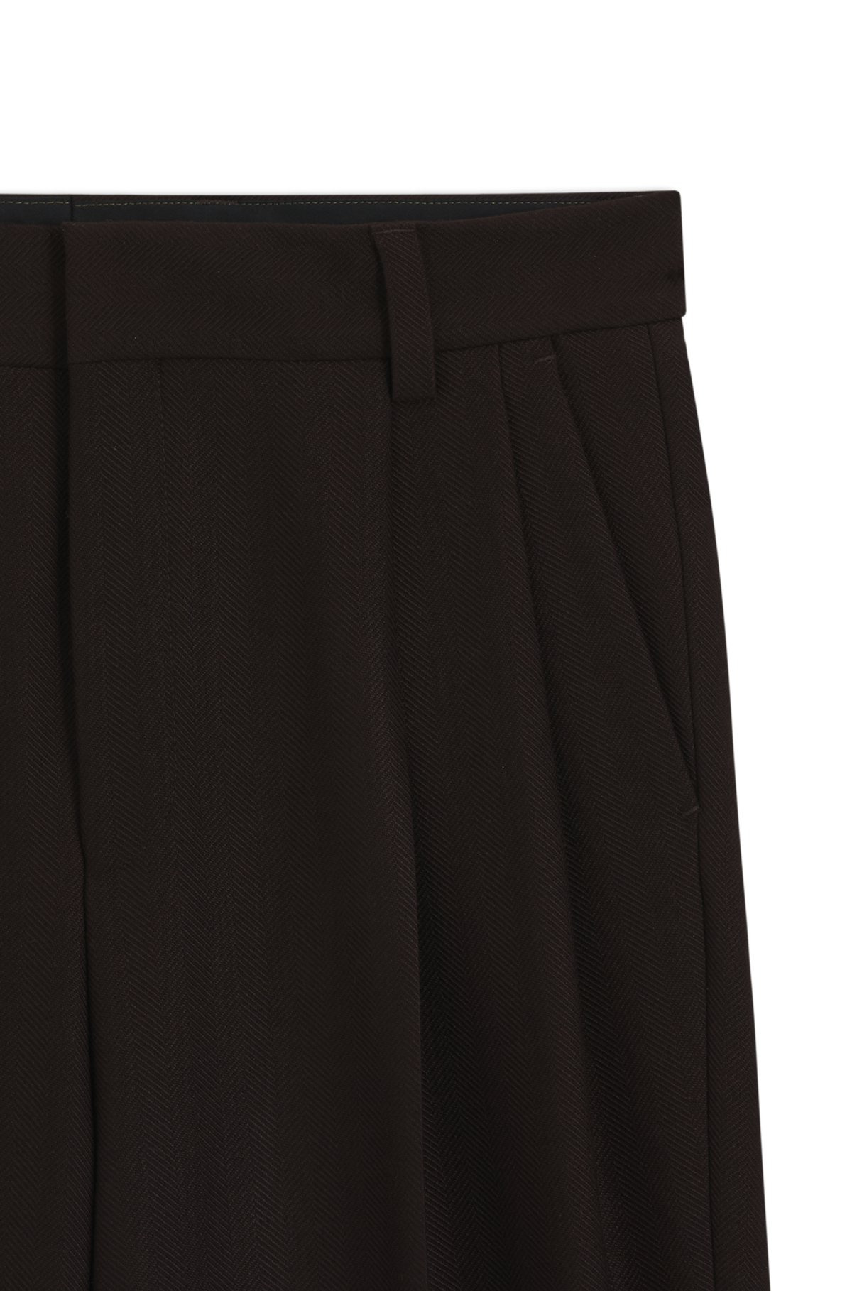 MODERN-FIT TROUSERS IN HERRINGBONE STRETCH DOBBY - 6