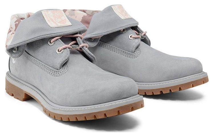 (WMNS) Timberland Roll Top Boots Basic 'Grey' A2GYB - 3