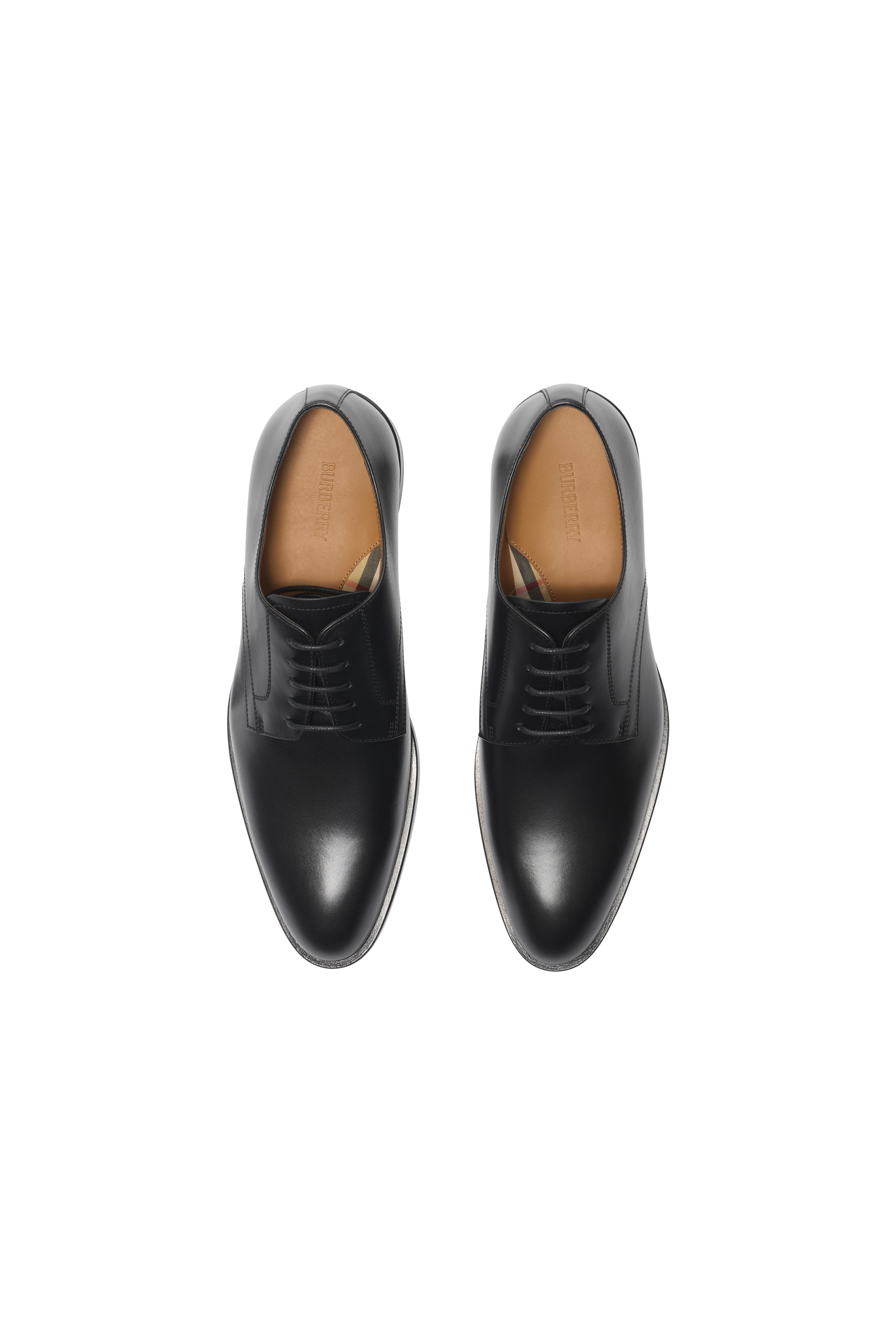 burberry Leather Carlyle Stamp Derby Shoes in Black at Nordstrom - 5