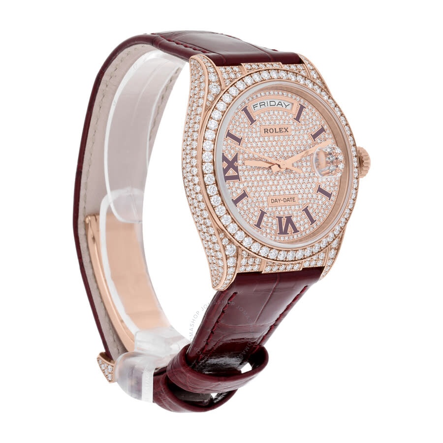 Rolex Daydate Chronograph Automatic Diamond Ladies Watch M128155RBR-0002 - 3