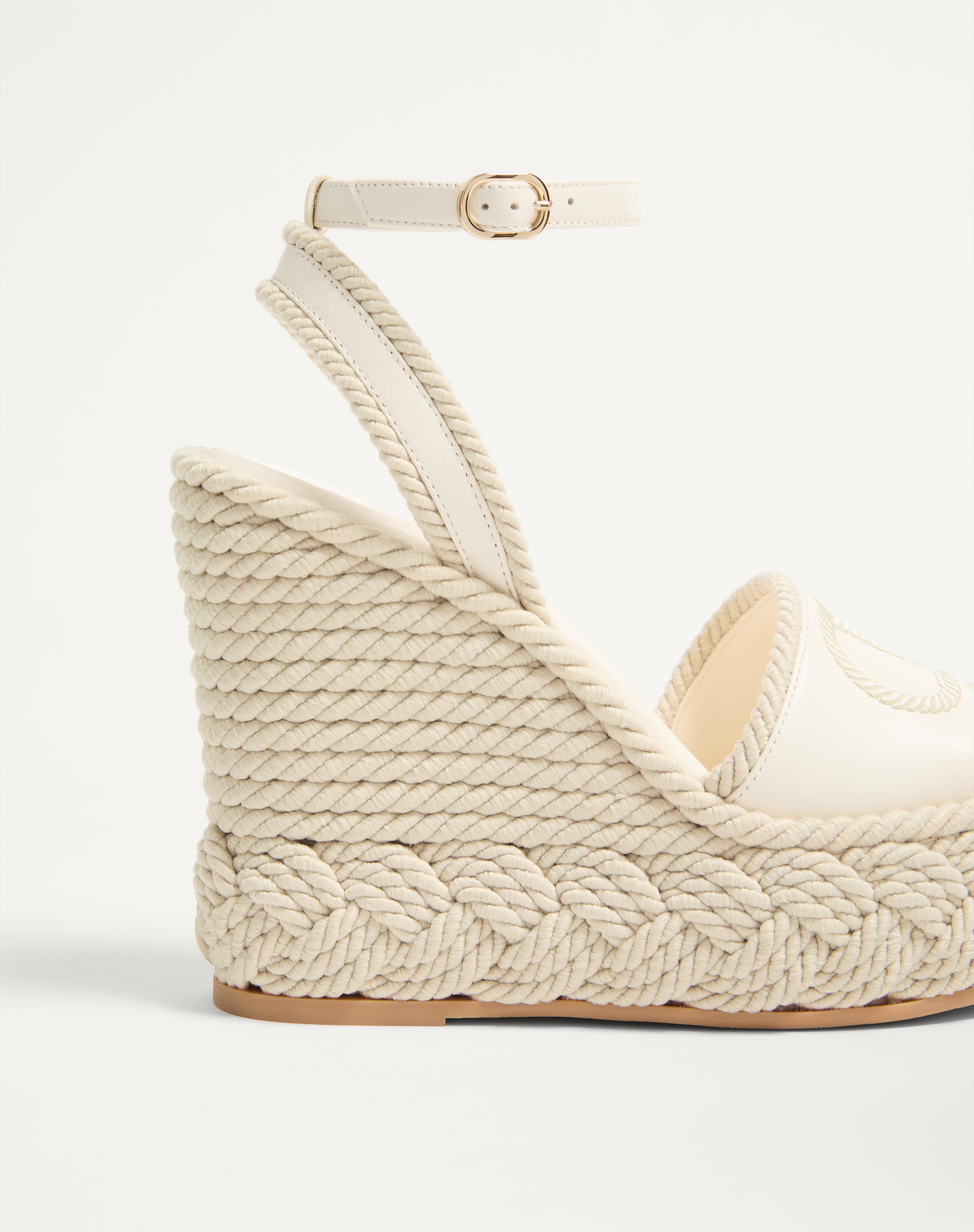 VLOGO TORCHON WEDGE SANDAL IN NAPPA 130MM - 6