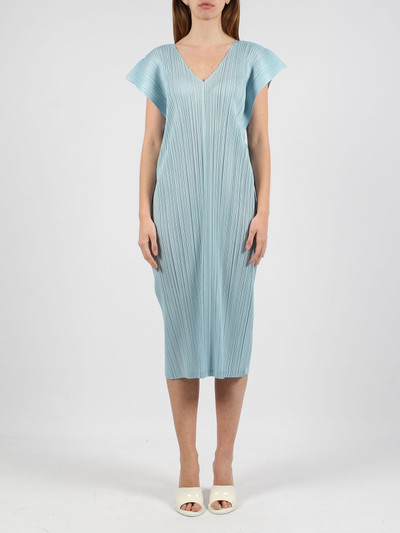 ISSEY MIYAKE March pleated midi dress outlook