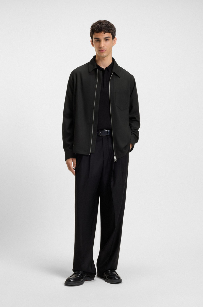 HUGO REGULAR-FIT SHIRT WITH TWO-WAY ZIP outlook