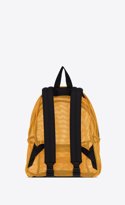 SAINT LAURENT slp backpack in mesh and nylon outlook