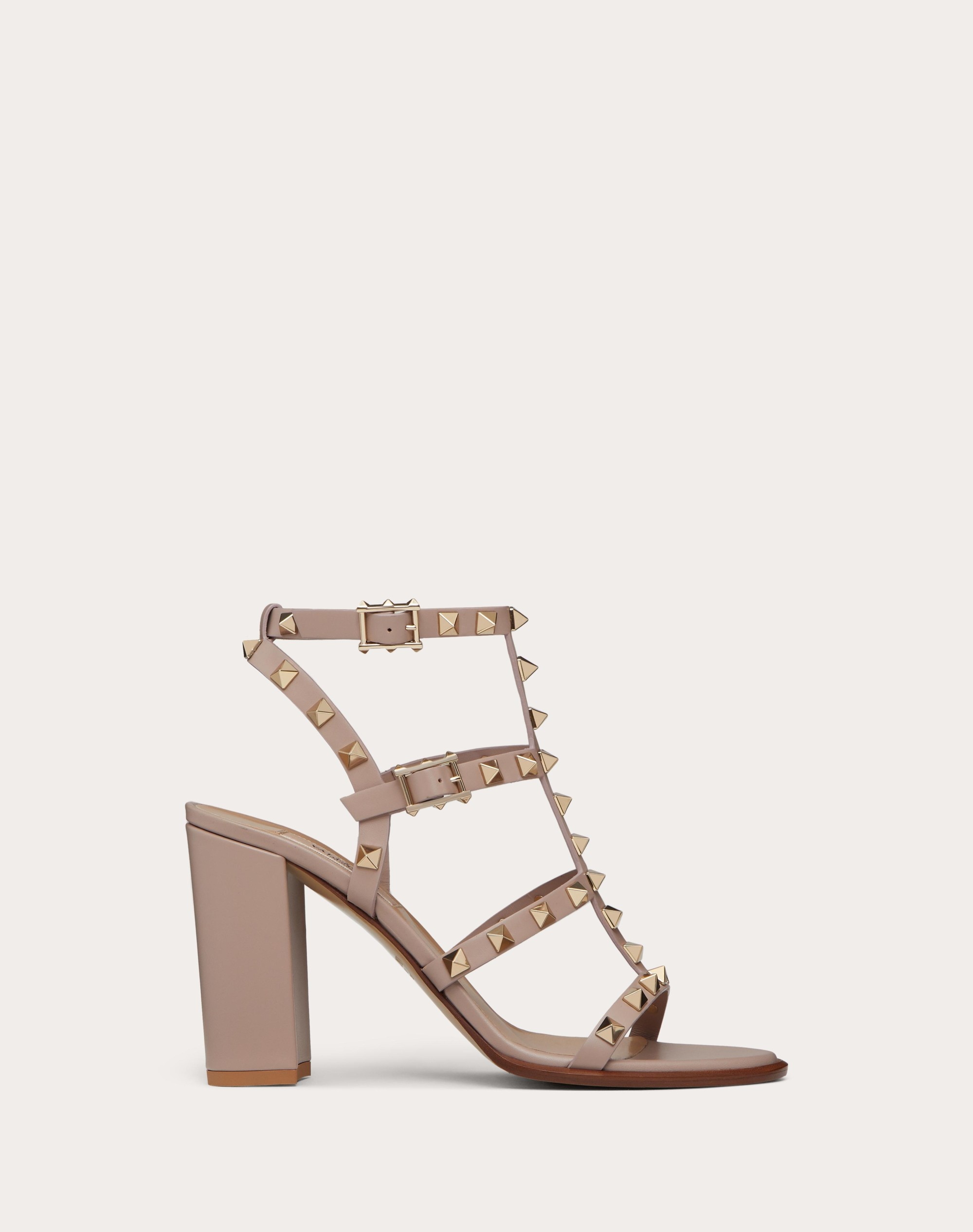 ROCKSTUD ANKLE STRAP SANDAL 90 MM - 1