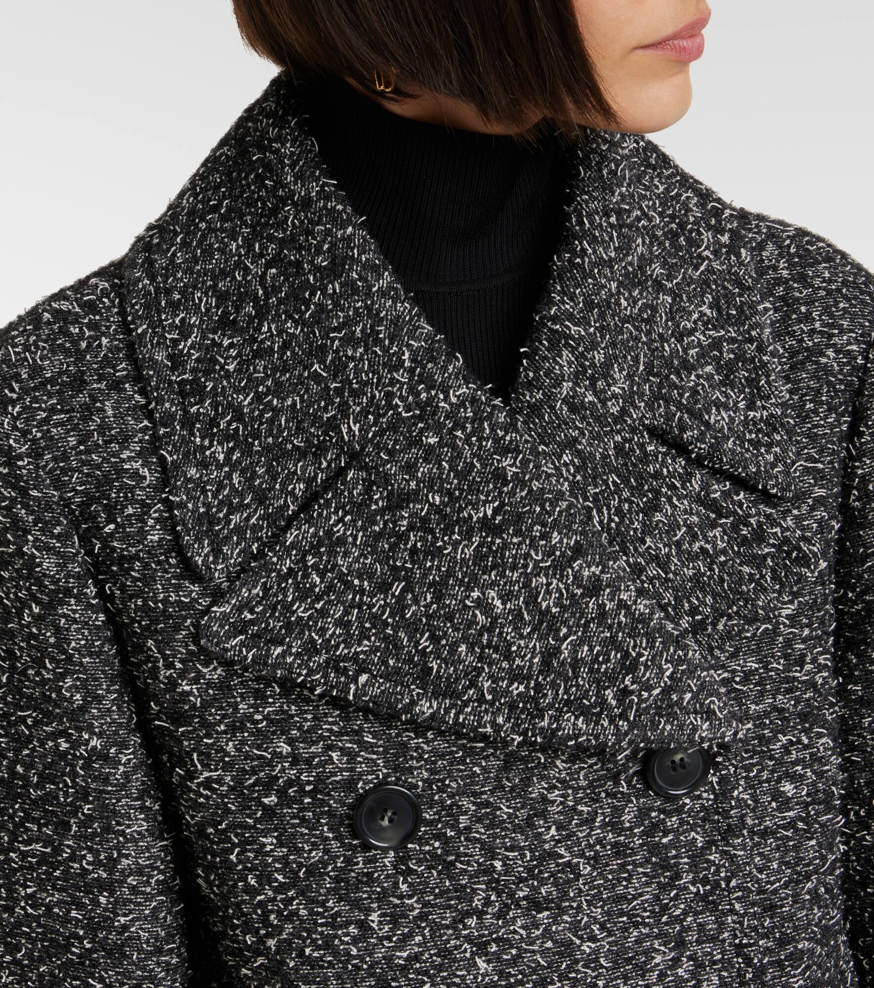 Olaf wool and cotton-blend coat - 4