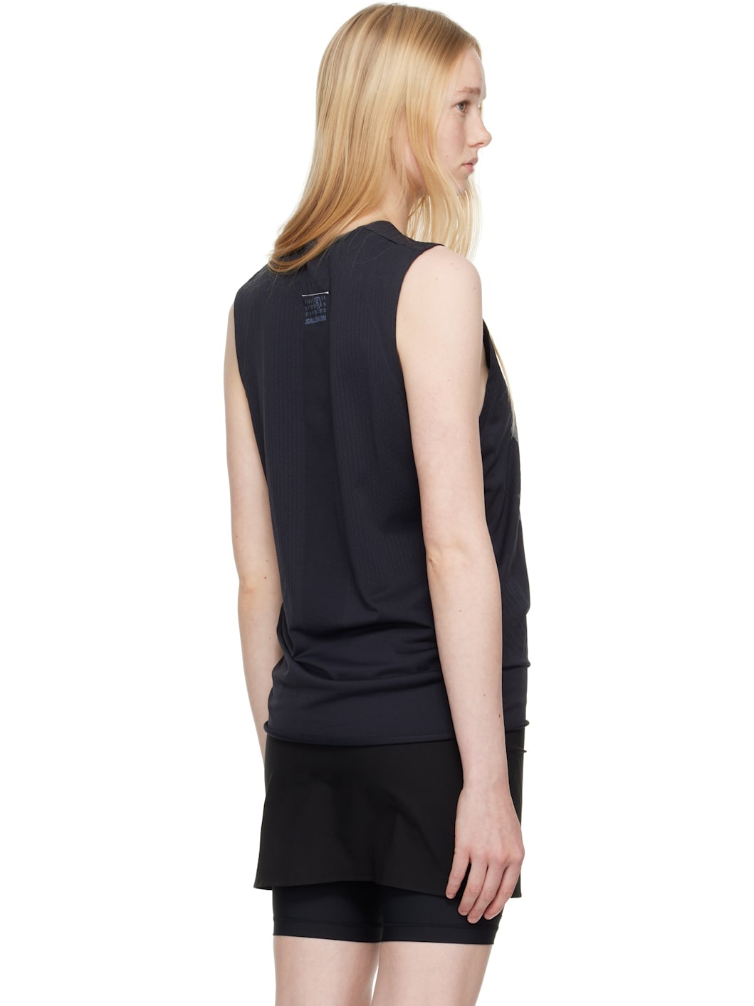 Black Salomon Edition Abstract Print Sport Top - 3