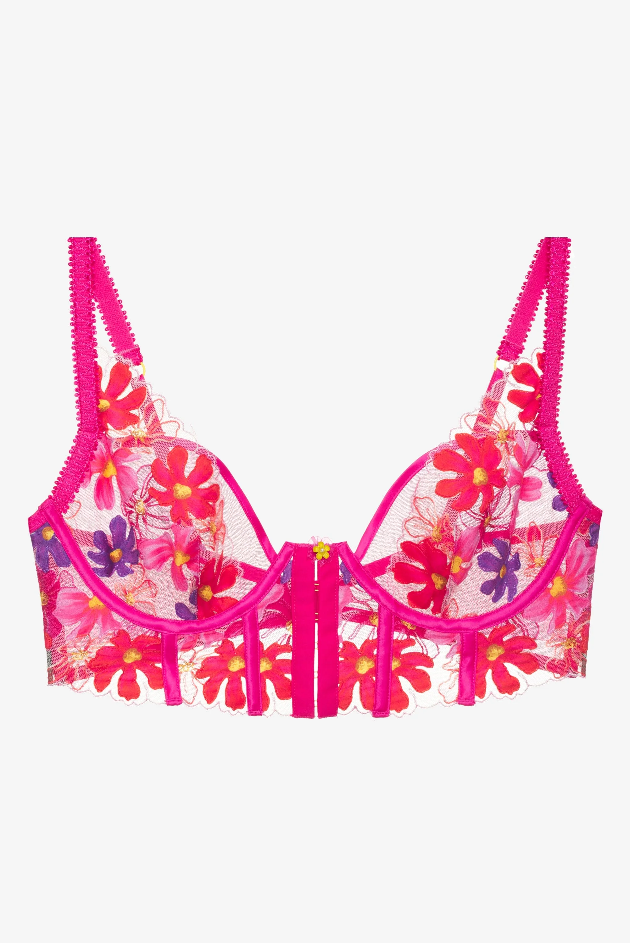 Anemone Floral Underwire Bra - 1